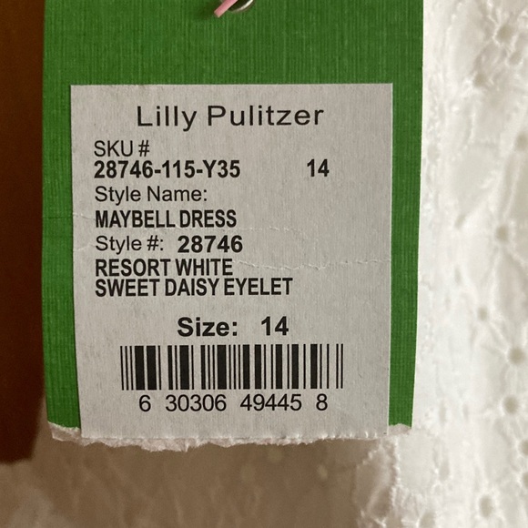 Lilly Pulitzer White Strapless Dress Maybell 14 - Picture 5 of 5